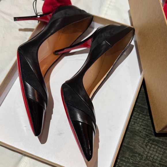 Christian Louboutin Black Patent Leather Heels - Picture 6 of 14
